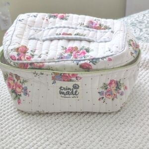 Erin Made Floral Quilted Cosmetic Bag